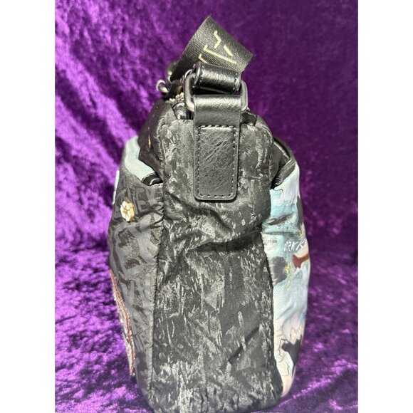 ANEKKE Shoulder Bag Nature Woods Black Eco Recycled Canada Map Crossbody - Picture 7 of 16